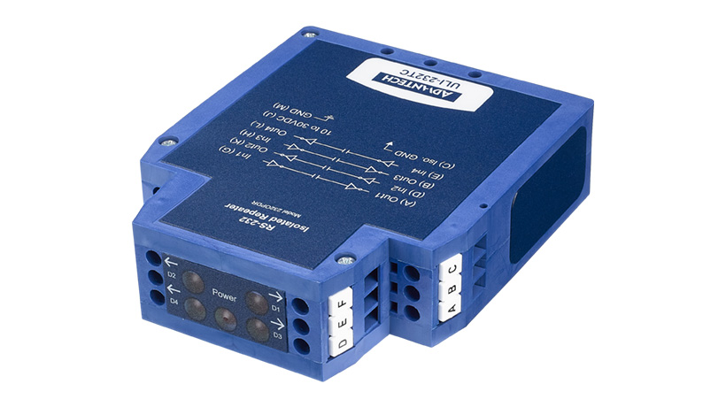 RS-232 Isolated extender, DIN Rail